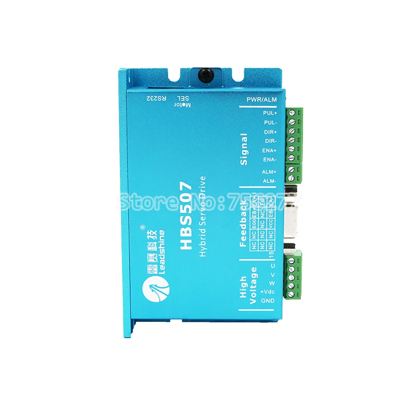오리지널 HBS507 하이브리드 서보 드라이브, NEMA 23, 3 상 폐쇄 루프 모터, 50VDC 6A 입력 스텝 드라이버