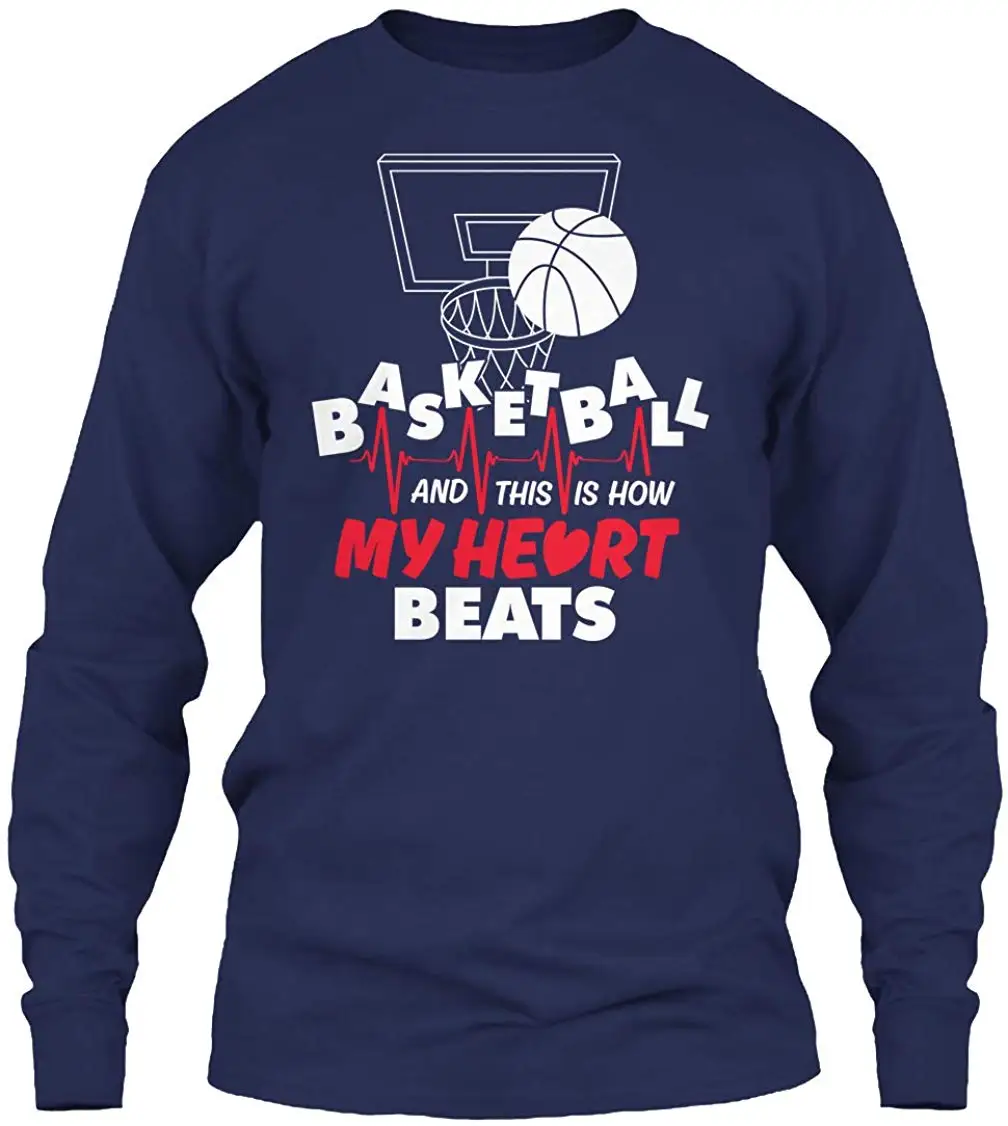 Basketball and This is How. Long Sleeve Tshirt - Gildan 6.1oz Tee |