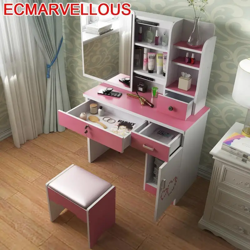 Комод Coiffeuse Avec Miroir Dormitorio Toaletka Tocador Chambre набор деревянная Корейская мебель для