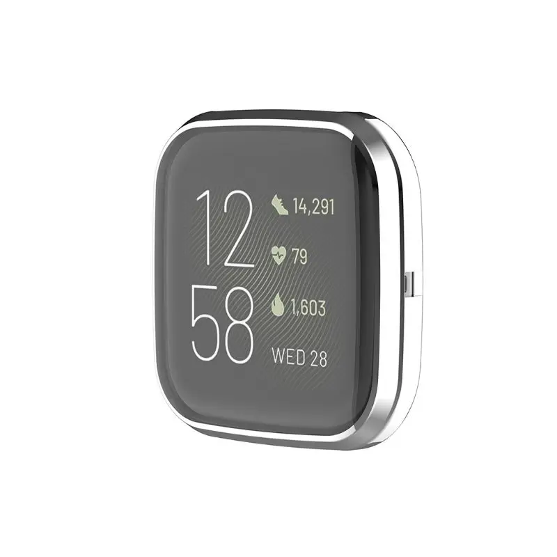ТПУ полное покрытие экрана протектор защитный чехол Крышка Для Fitbit Versa 2 часы