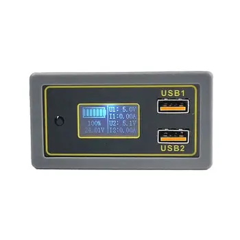 

Digital Display Voltmeter Battery Voltage Meter Tester Dual USB for DC12V Car