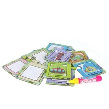 1398 детская развивающая игрушка для раннего возраста волшебная вода явный блокнот для рисования карты экологически чистые граффити Col