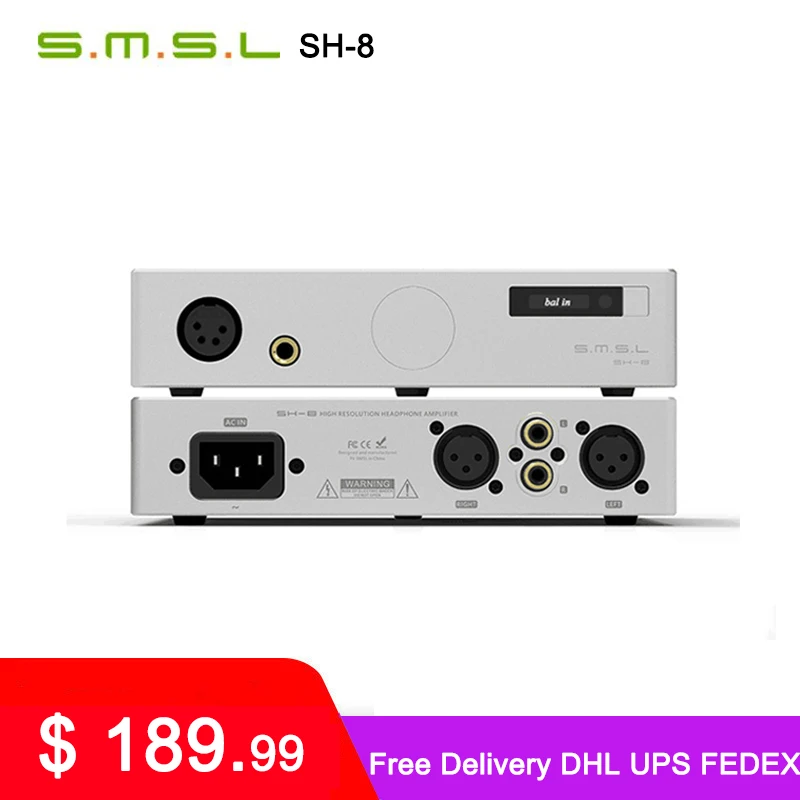 SMSL SH-8 6 35 мм/сбалансированный высокопроизводительный RCA/XLR вход SH8 HiFi усилитель для