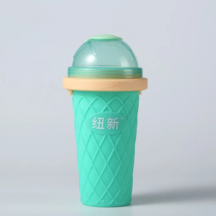 Синий LHX чашка для охлаждения детей Selfmade мороженое кормушки-поилки кружка для сока для лета прохладное пуховое изделие Бытовая HP1167 d - Цвет: Синий