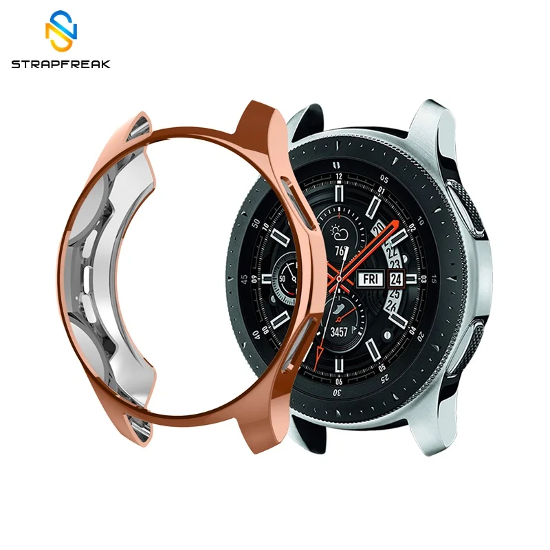 rosegold Защитный чехол для samsung Galaxy Watch, 42 мм, 46 мм, защитная крышка, мягкий Ультратонкий чехол из ТПУ, полная Защитная повязка для gear S3 - Цвет ремешка: rosegold