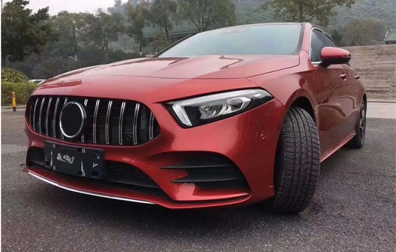GT гриль для B enz A класс W177 ABS материал два цвета автомобильный передний капот решетка для почек Замена Передняя решетка