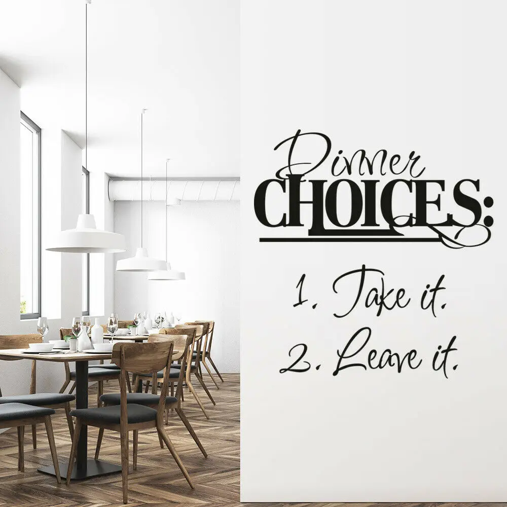 Home Rules Wall Decals For Kitchen Dinner Choices Vinyl Lettering Wall