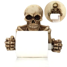 Хэллоуин креативность туалетной бумаги держатель крюк Тип рулон Полка для полотенец Скелет Ванная комната Декор таблички на стену стойка для домашних запасов