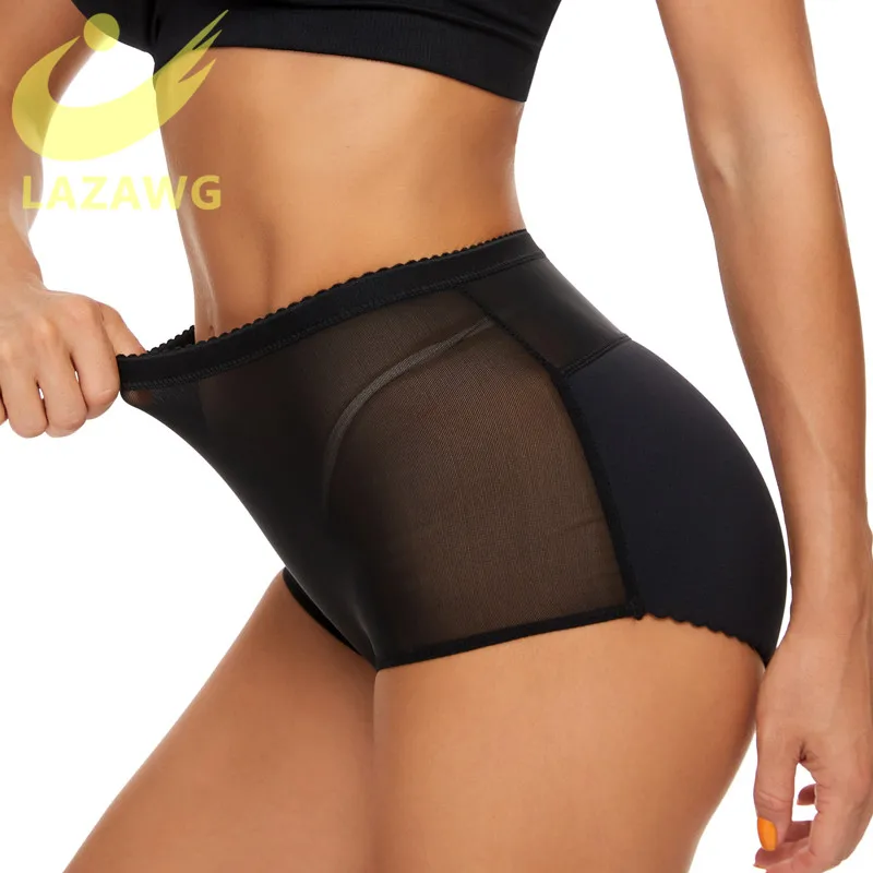 LAZAWG Women Booty Pad Control Panties Butt Lifter Hip Enhancer Mesh Push Up Big Ass Fake Butt Buttocks Body Shaper Underwear assets by spanx