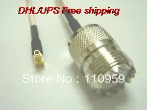 DHL/EMS Горячая 100 шт. разъем UHF MMCX штекер под прямым углом RG316 Pigtail-A2