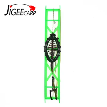 

JIGEECARP Carp Fishing Spring Feeder 40/50/60/70g Ground Bait Cage Hook Carp Rig Set Leader Sinker Terminal Fishing Tackle
