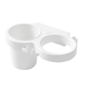 

Multifunctional Round Wall Mounted Hair Dryer Holder Free-Puntch Space Saving Organizer Storage for Bathroom _WK