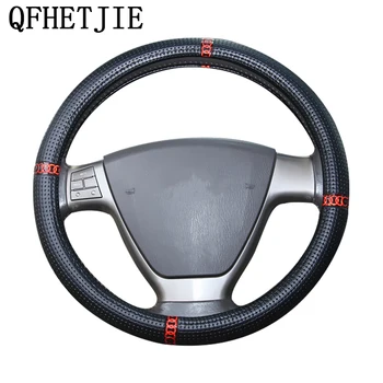 

New Black Leather Steering Wheel Cover Car Steering Wheel Protection Device for Diameter 36/38/40/42/45/47/50 CM Cars Styling