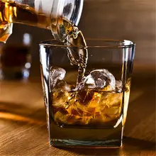 6 шт./компл. квадратная Хрустальная стеклянная чашка для виски для домашнего бара пивная вода и вечерние свадебные стекла в отеле подарок посуда для напитков
