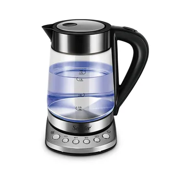 

1.7L Temperature cControl Electric Kettle Glass Transparent 2200W Household Quick Heating Electric Boiling Pot Sonifer