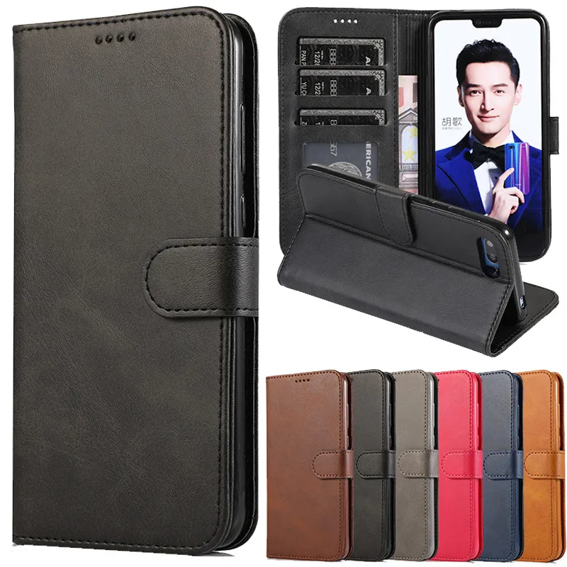

Wallet Case For Huawei Honor 10 Case Luxury Leather Flip Wallet Book Phone Cover On For Huawei Honor 10 Cover With slot holder
