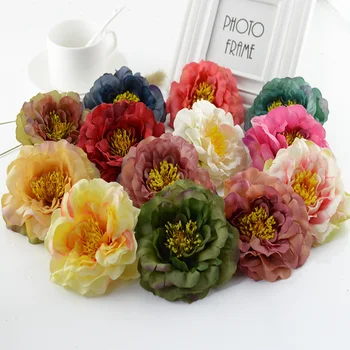 

2/5pcs High quality stamen peony Autumn wedding scrapbooking flower christmas decorations for home wholesale Artificial flowers
