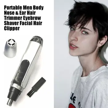 

Portable Men's Body Nose & Ear Hair Trimmer Nasal Facial Hair Clipper Hair Removal Eyebrow Shaver Safe Lasting Face Care Tool