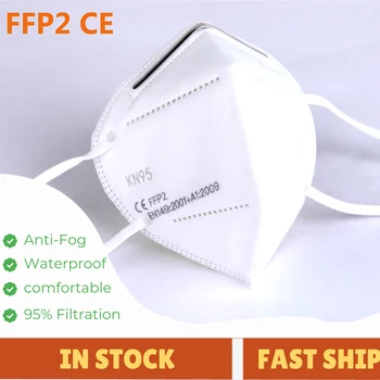 

FFP2 Mask Anti-Dust Masks Breathable KN95 Face Mask Mouth 4-Layer Safe Personal Protect Filter In Stock wholesale Price