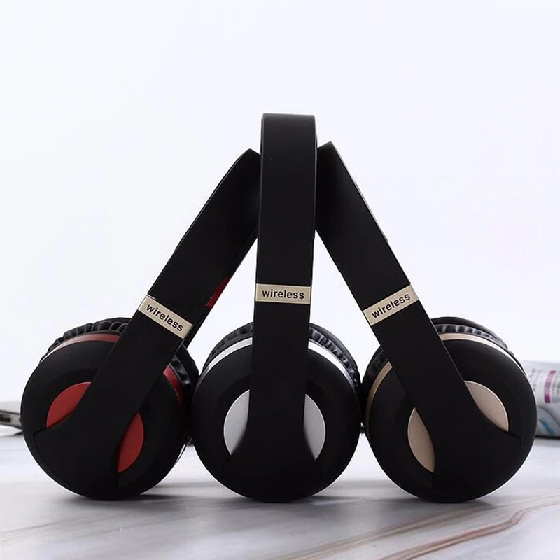 Gaming Headsets Wireless Bluetooth5 0 Headphones Foldable HIFI Stereo Music Headset Sports Earphones Support TF Card