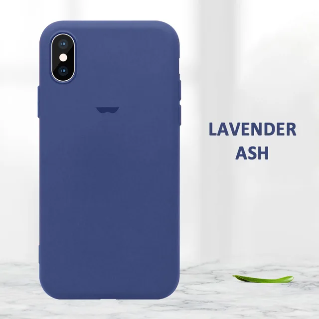Gray Официальный жидкий силиконовый чехол для iPhone 11 Pro Max XR XS X 8 7 Plus, мягкий чехол для iPhone 6S 6 Plus, чехол с логотипом - Цвет: Gray