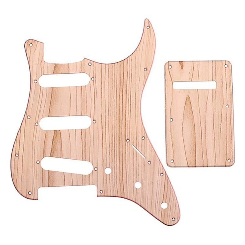 1 Набор нагруженных Prewired Humbucker Pickguard набор кленового дерева SSS с задней пластиной