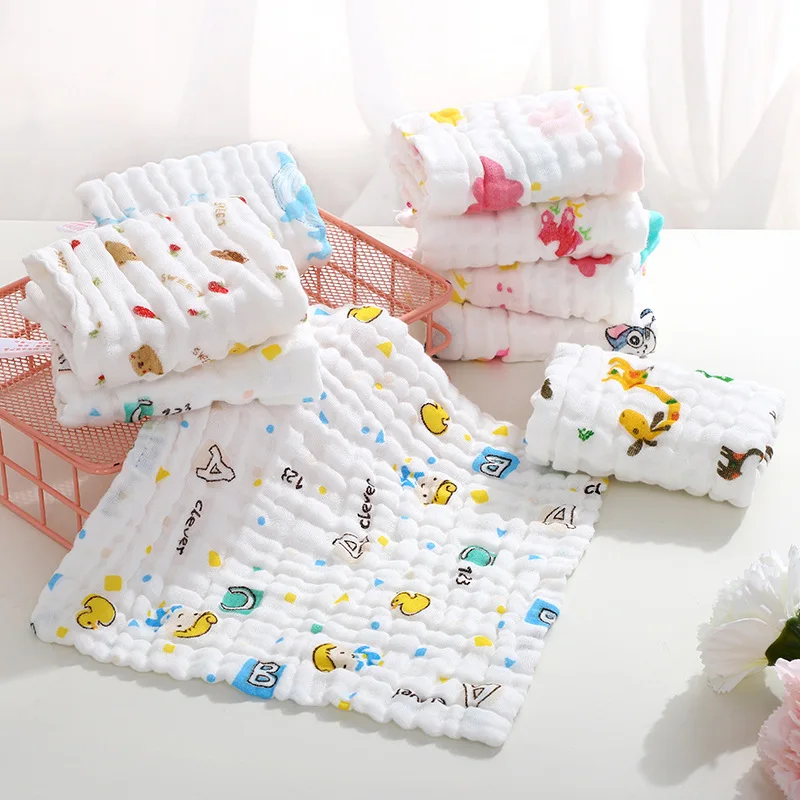 Face-Towel Wipe-Cloth Baby Handkerchief Square Muslin Baby-Stuff Newborns Cotton Infant