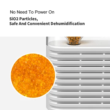 

Hot 150ml Rechargeable Portable Plant Air Dehumidifier Reuse Air Dryer Moisture Absorber ABS Household Dehumidifier