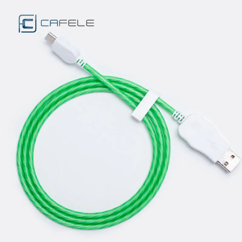Кабель usb type c светодиодный свет 2А 1 м Тип C Usb зарядное устройство кабели для Xioami M9