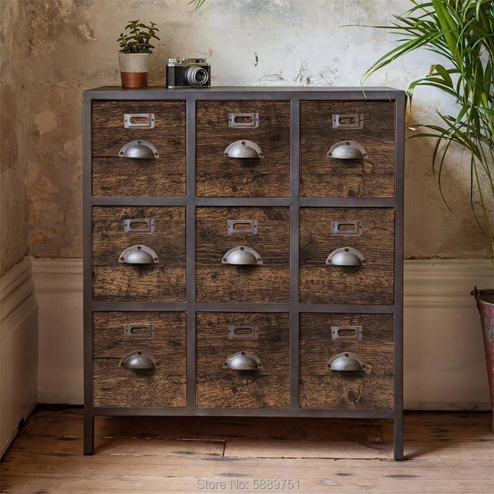 Description Picture 5 of itemSelf Adhesive Vintage Distressed Wood Grain Wallpaper, Brown Peel and Stick Renovated Paper