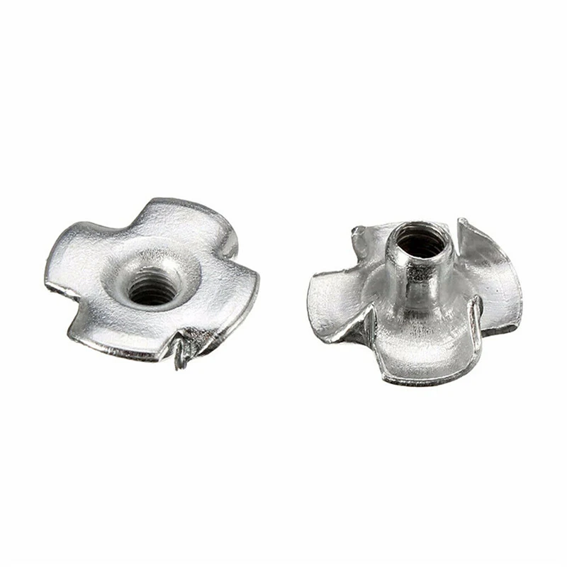 120pcs/set High Strength and Hardness T Nuts 304 Stainless Steel Thread Drive-in Nuts Metric T-nuts M3 M4 M5 M6 M8