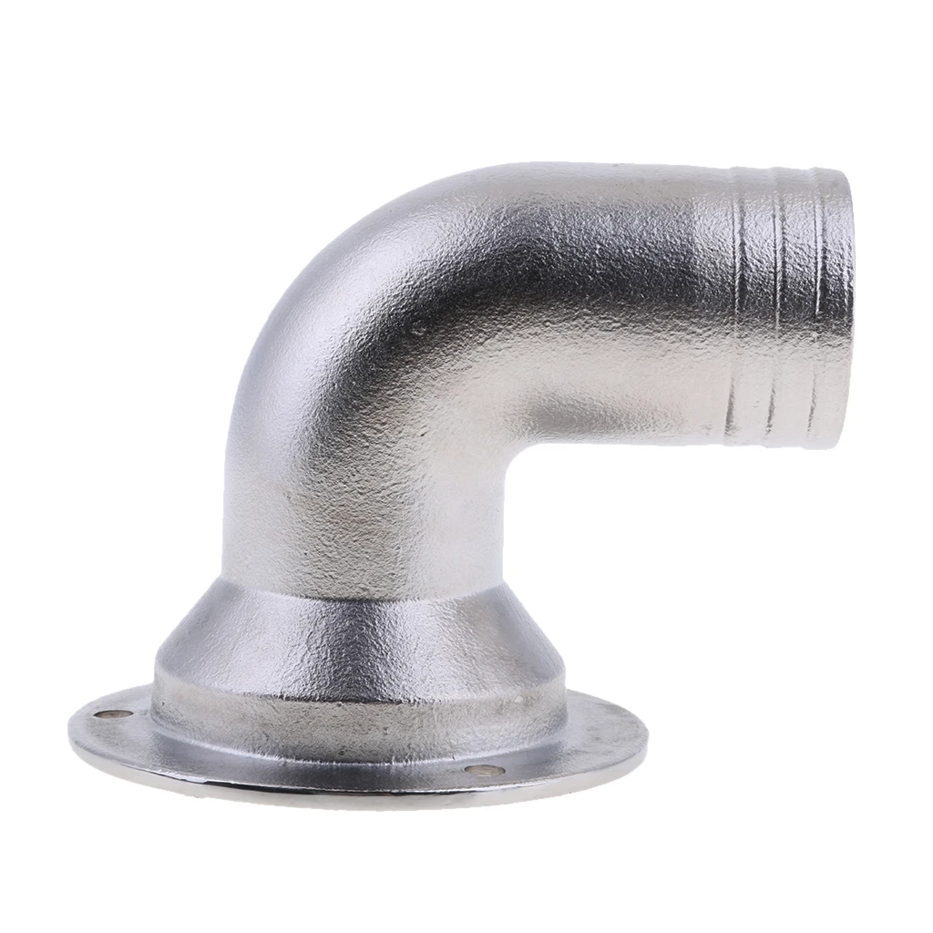 Marine Grade 316 Stainless Steel Deck Drain Scupper - 38mm Tube Fixed Cover