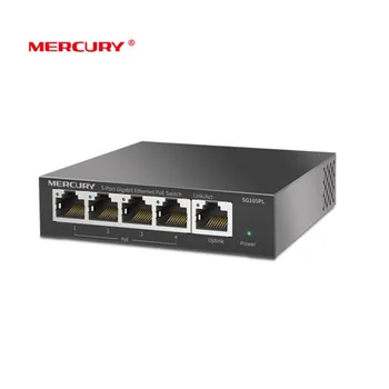 

Mercury 5 Port 10/100/1000Mbps Gigabit PoE Switch Power Over Ethernet For IP Camera AP monitoring Up 30W per ( SG105PL)