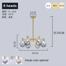  Light luxury living room led chandelier simple modern home dining room bedroom lamp Nordic novelty cafe chandelier ceiling 