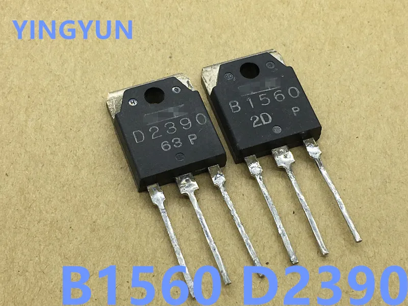 4pcs/lot 2pairs 2pcs 2SB1560 + 2psc 2SD2390 B1560 D2390 Power amplifier pair tube Passed second-hand test