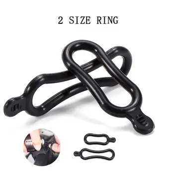 

For Bicycle Headlight Rear Lamp Silicone Rubber Band Handlebar LED Torch Holder Bike Light Torch Mount Install Parts 2 Size Ring