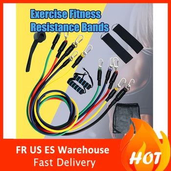 

11pcs Pull Rope Fitness Exercises Resistance Bands Set