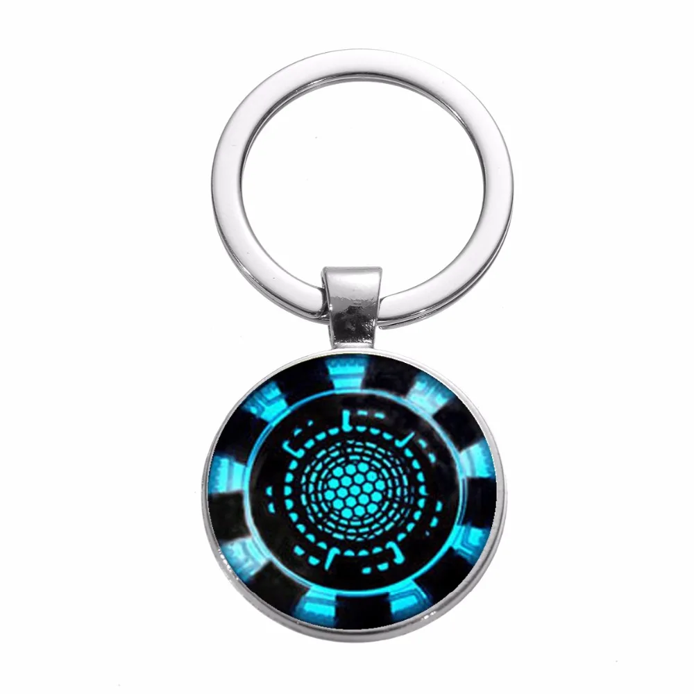 

2019 Iron Man Tony Stark Keychain Marvel The Avengers 4 Endgame Quantum Realm Series Key Ring Car Key Chain Holder Porte Clef