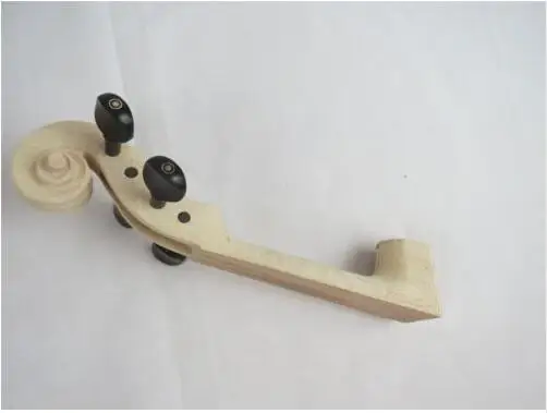 1 шт. ручной резной клен Дерево Белый Скрипка шеи 4/4 с 4 ebony колышки