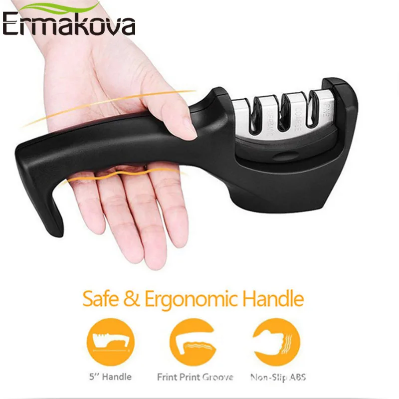 Точилка для кухонных ножей ERMAKOVA точильный камень шлифовальный станок инструмент