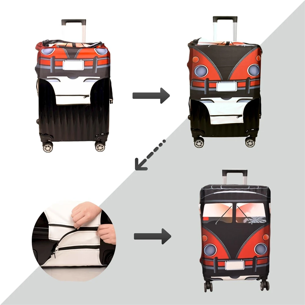 Thicker Travel Luggage Protective Cover Suitcase Case Accessories Washable Protector Anti-scratch Spandex Baggage Fit 18-32 Inch