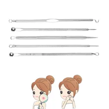 5 шт./компл. от акне и черных точек для удаления черных точек, Чистка Пор, иглы для очистки инструменты для ухода за кожей лица комедона акне, прыщей, инструмент для удаления прыщей жидкость для снятия