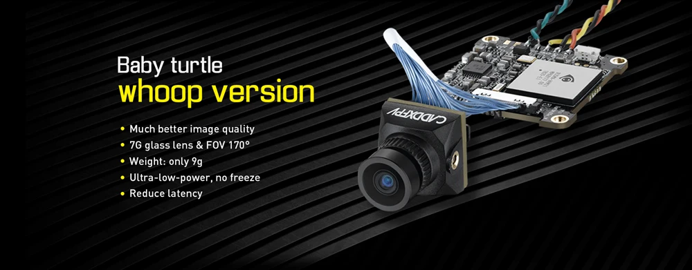 Caddx детская черепаха 800TVL NTSC PAL 16:9/4:3 FOV 170 1,8 мм 7G стеклянная линза Супер WDR FPV камера HD DVR Аудио OSD для Радиоуправляемый fpv-дрон