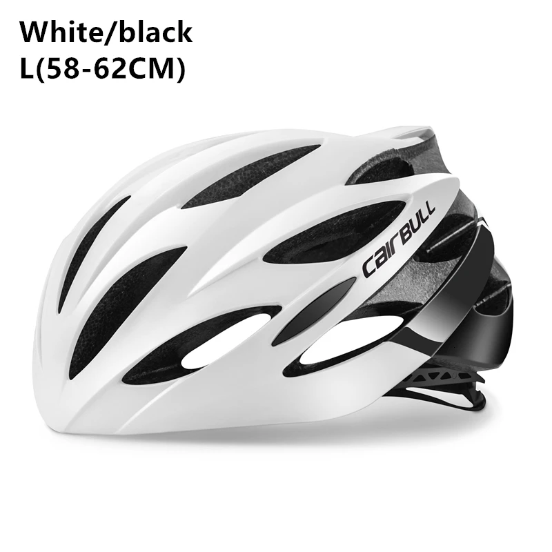 White black-L CAIRBULL новейший светильник, вес 200 г, шлемы для езды на горном велосипеде, шлемы для мужчин и женщин - Цвет: White black-L