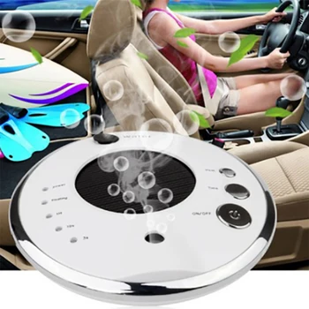 

Car Air Disinfection Purifier Round Solar Powered Aromatherapy Machine Negative Ion Diffuser Mist Maker Air Purification