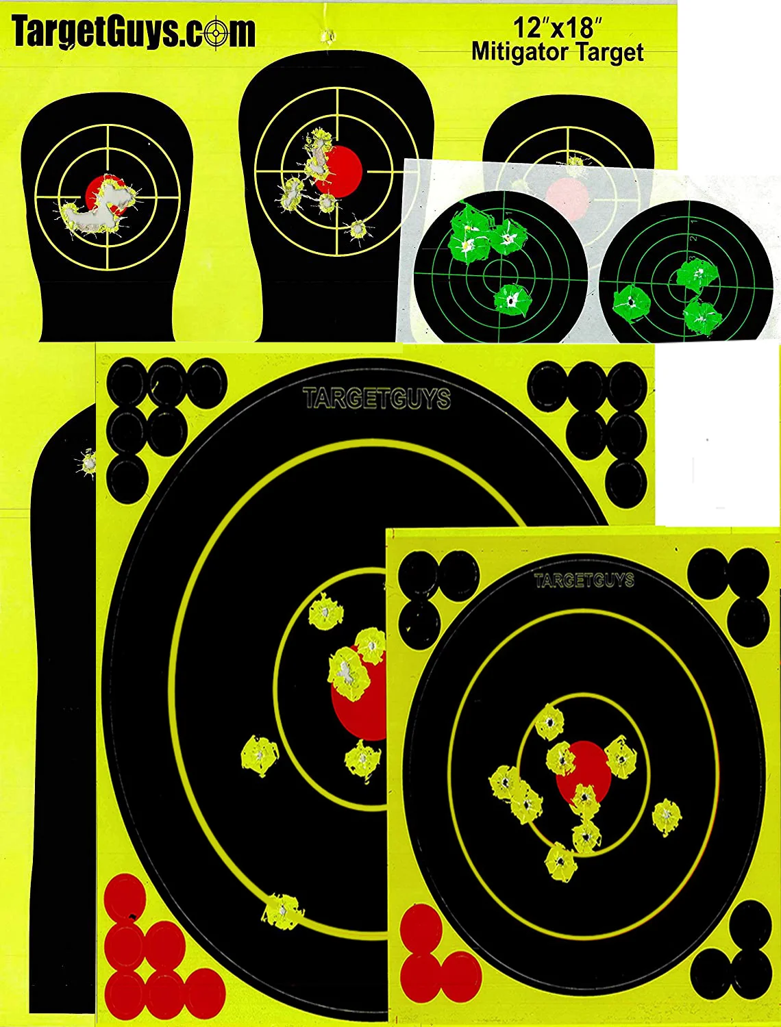 25 lot Shooting Targets 8x8inch Splash Target Sticker Gun Range Paster 