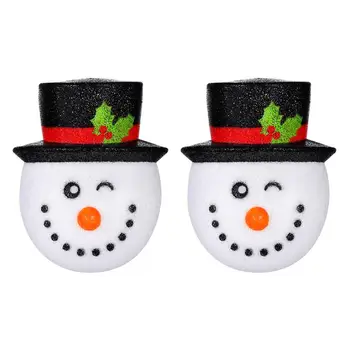 

2PCS Snowman Lovely Sconce Waterproof Christmas Light Cover Lamp Shade for Porch Corridor Festival Christmas Holiday