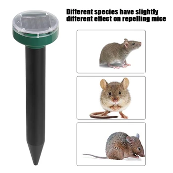 

4pcs Outdoor Garden Mole Repellent Solar Power Ultrasonic Mole Snake Bird Mosquito Mouse Ultrasonic Pest Repeller Control
