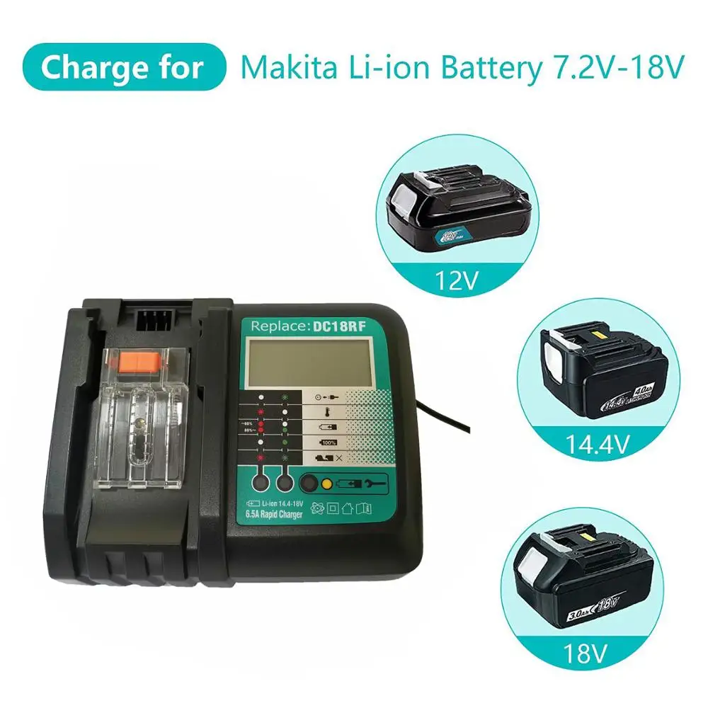 Зарядное устройство для аккумулятора Makita BL1415 1420 1830 1840 1850 1860 электроинструмент с