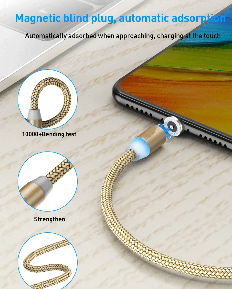 Магнитный usb-кабель для samsung A40 S8 Asus Zenfone 6 ZS630KL 5 ZE620K Redmi Note 7 type C Магнитный зарядный провод QC 3,0 быстрое зарядное устройство